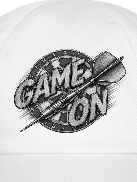 Game On Dartboard Druckmotiv