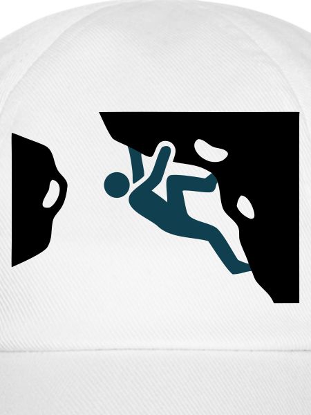 Boulderer Ueberhang Silhouette
