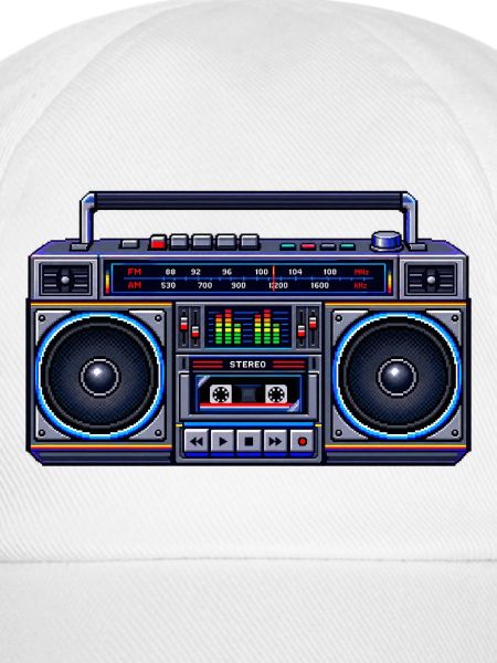 Pixel-Art Ghetto Blaster