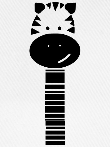 süßes Zebra mit langem Hals