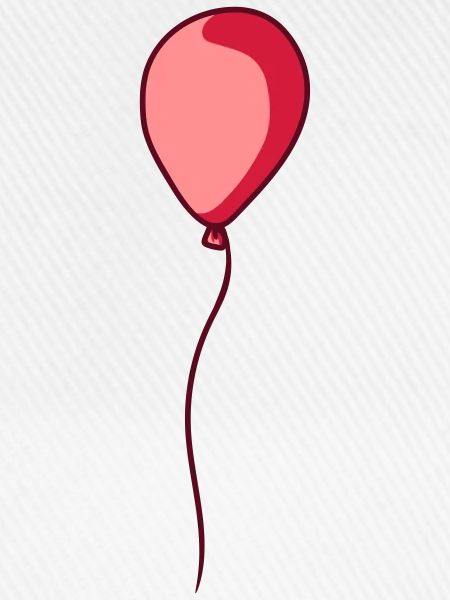 Glaenzender schwebender Luftballon