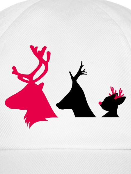 Weihnachtliche Hirschköpfe