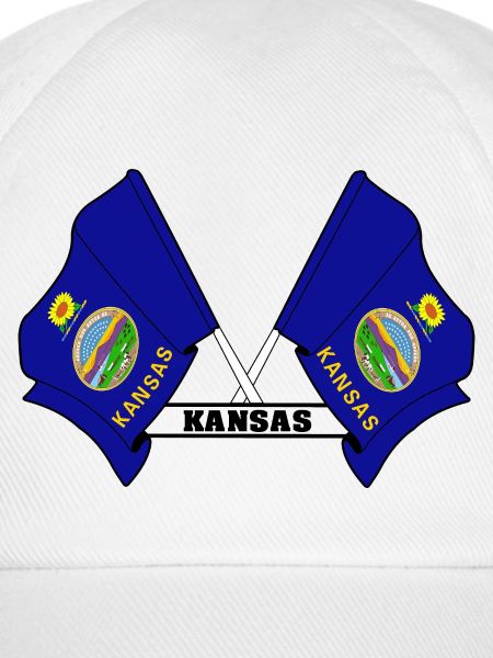 Zwei Flaggen mit dem Text KANSAS