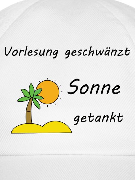 Unispruch "Sonne getankt" Geschenk, Studenten