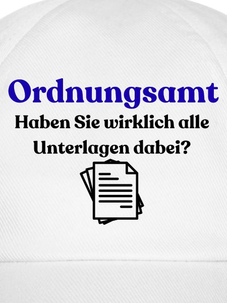 Ordnungsamt Blau Typo