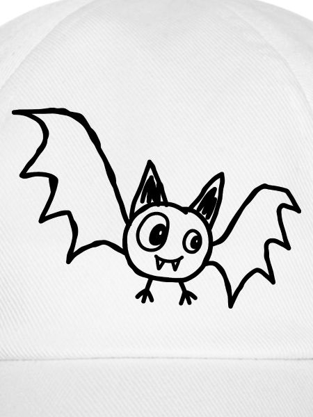 Niedliche Halloween-Fledermaus im Kritzelstil