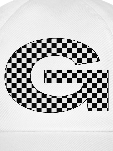 Buchstabe G Schachbrettmuster