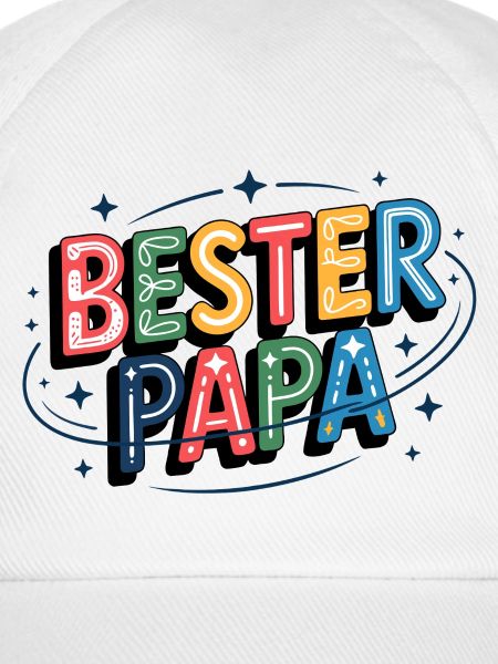 Bester Papa bunte Buchstabenillustration
