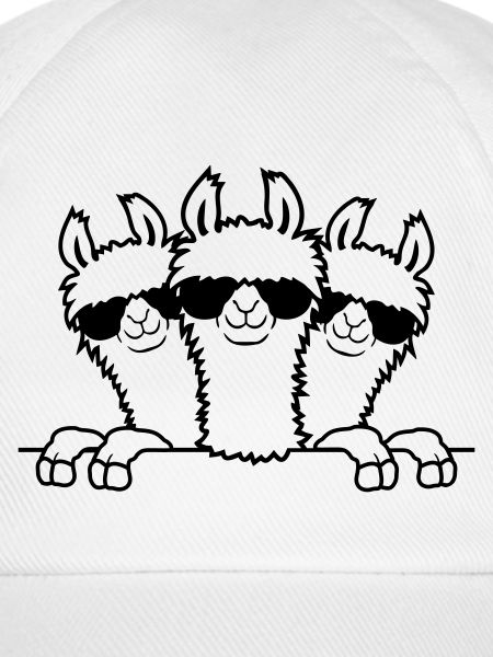 Hinter Mauer Lamas Freunde