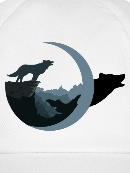 Wolf am Mondschein