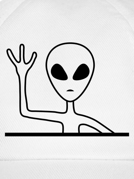 Freundliches Graues Männchen Alien
