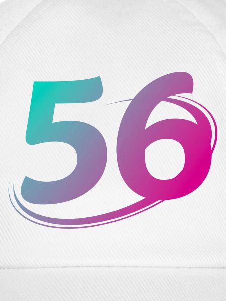 Nummer 56 mehrfarbig