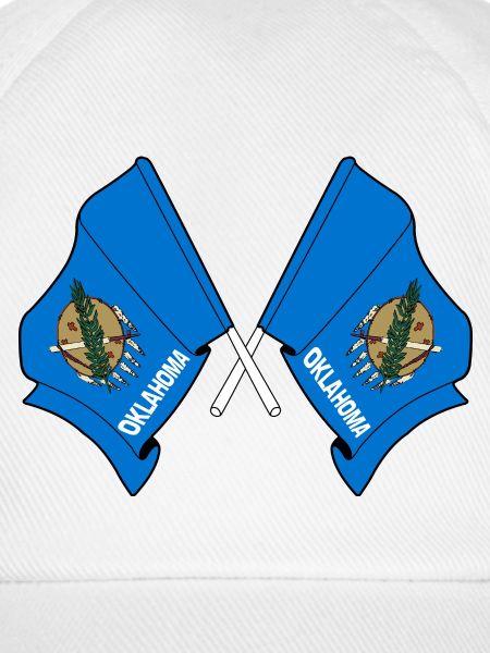 Zwei Flaggen durchquerten Oklahoma