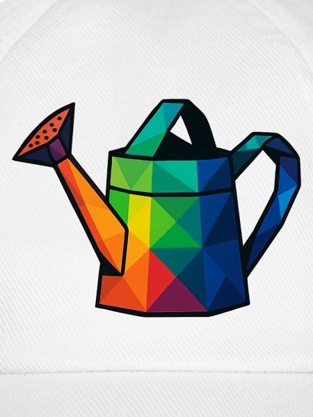Low-Poly-Geometric Design Gießkanne