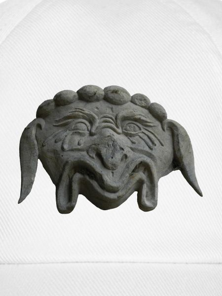 grinsende Steinmaske