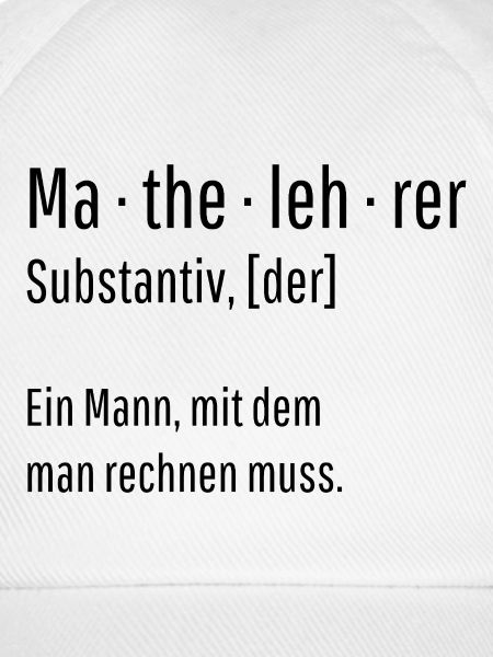 Mathelehrer Substantiv Definition Mathe Geschenk