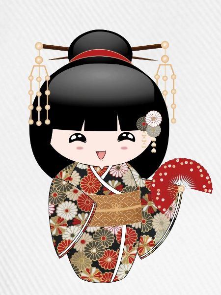 kokeshi fächer