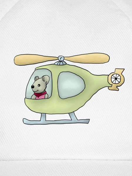 Maus im Hubschrauber