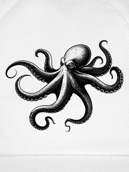 Oktopus in Monochrom