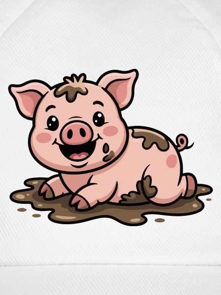 Schweinchen im Schlamm Niedlich