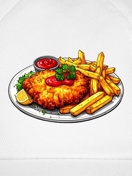 Schnitzel mit Pommes