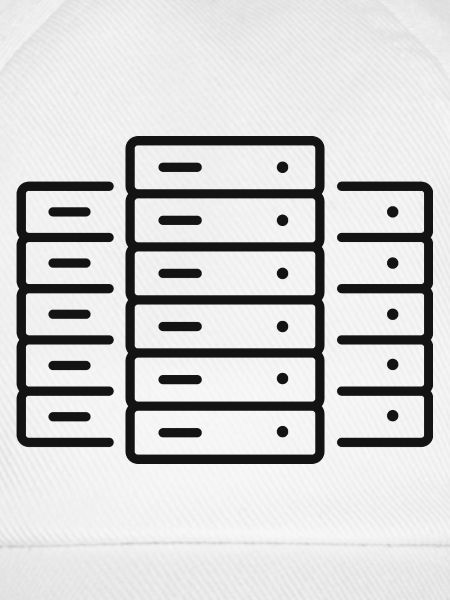 Rechenzentrum-Server-Zeilen-Symbol