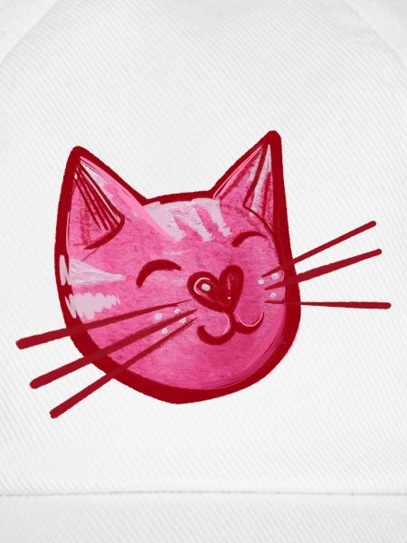 Pink Katzenherz Aquarell