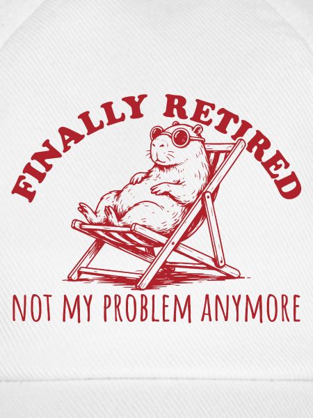 Retired Capybara im Liegestuhl Rente