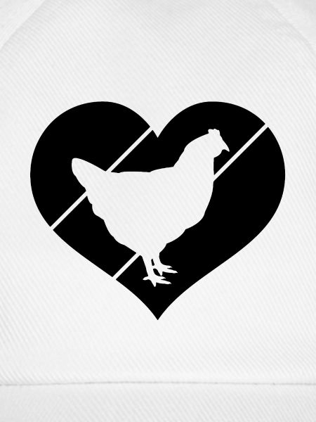 Huhn Herz Silhouette