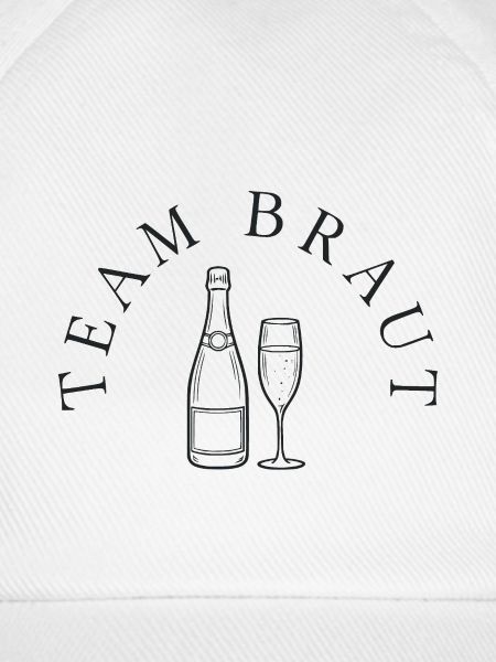 Team Braut mit Sekt