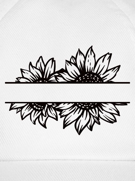 Doppel Sonnenblume split schwarz