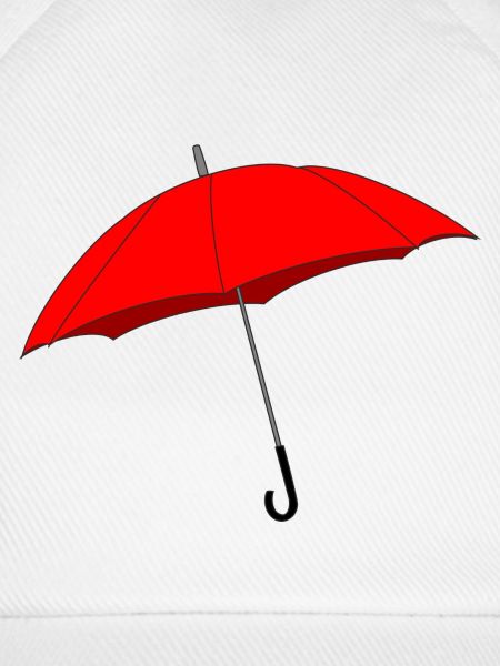 Roter Regenschirm