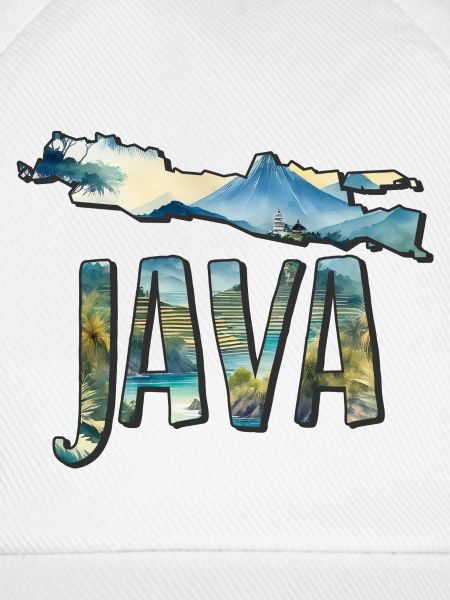 Aquarell Landkarte Java