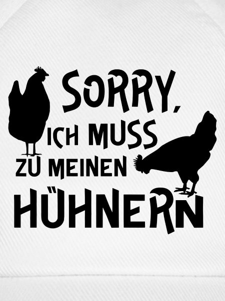 Humorvolles Hühner-Design mit Text