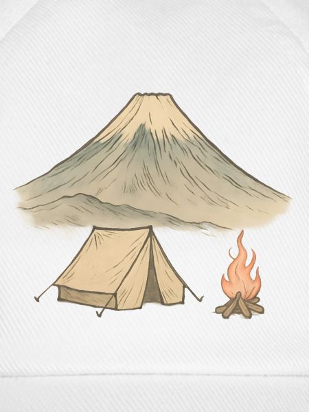 Aquarell Vulkancamping