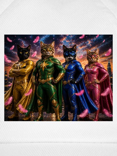 Superheldenkatzen mit Umhang