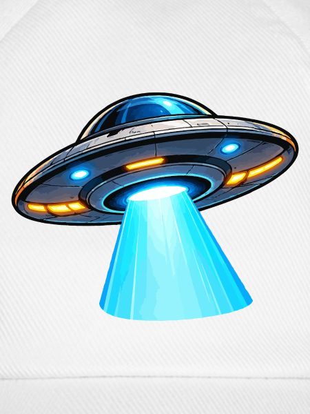 UFO Lichtstrahl Alien-Design