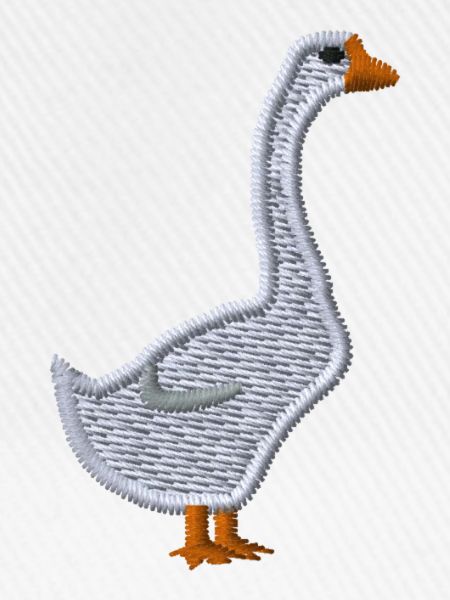 Gans bestickt