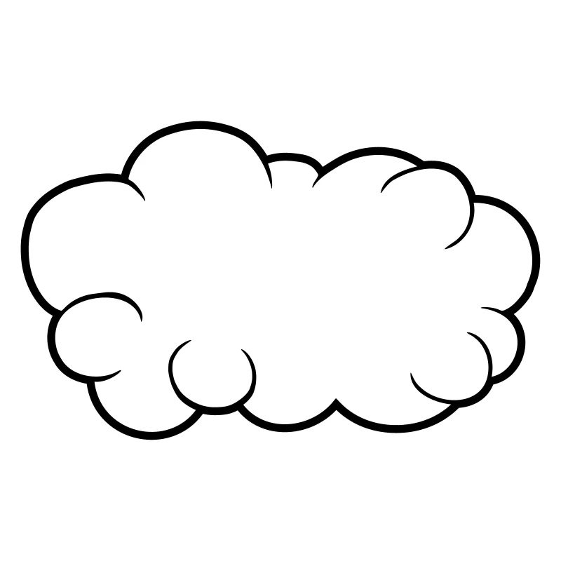 Speech Bubble Cloud Design
