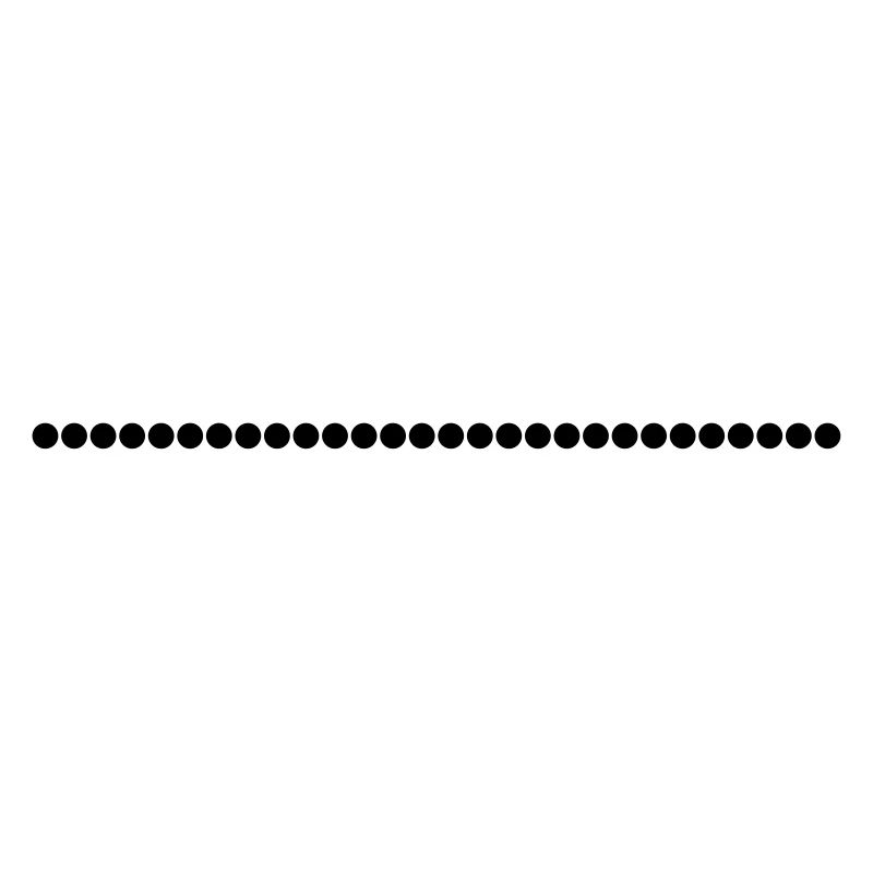 Ornement - ligne de points