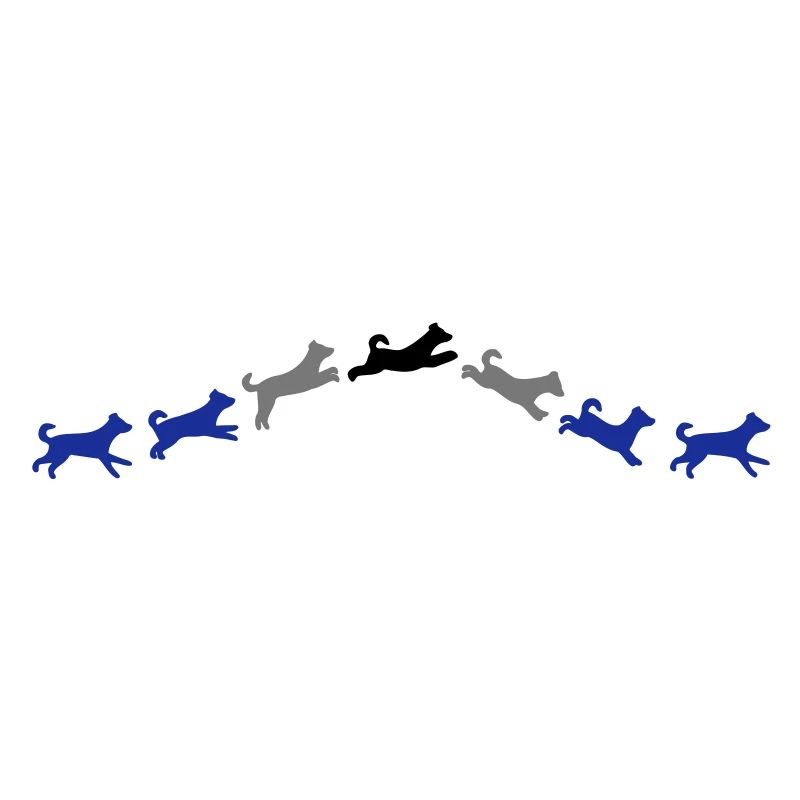 dog jumps