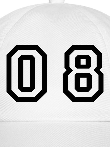 number - 08 - zero eight