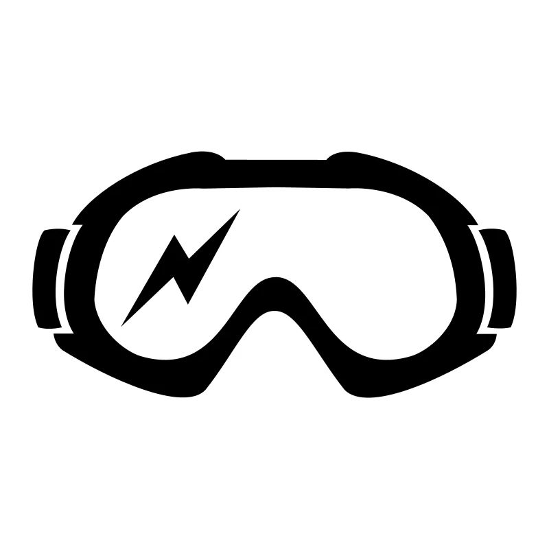 skibrille mit blitz