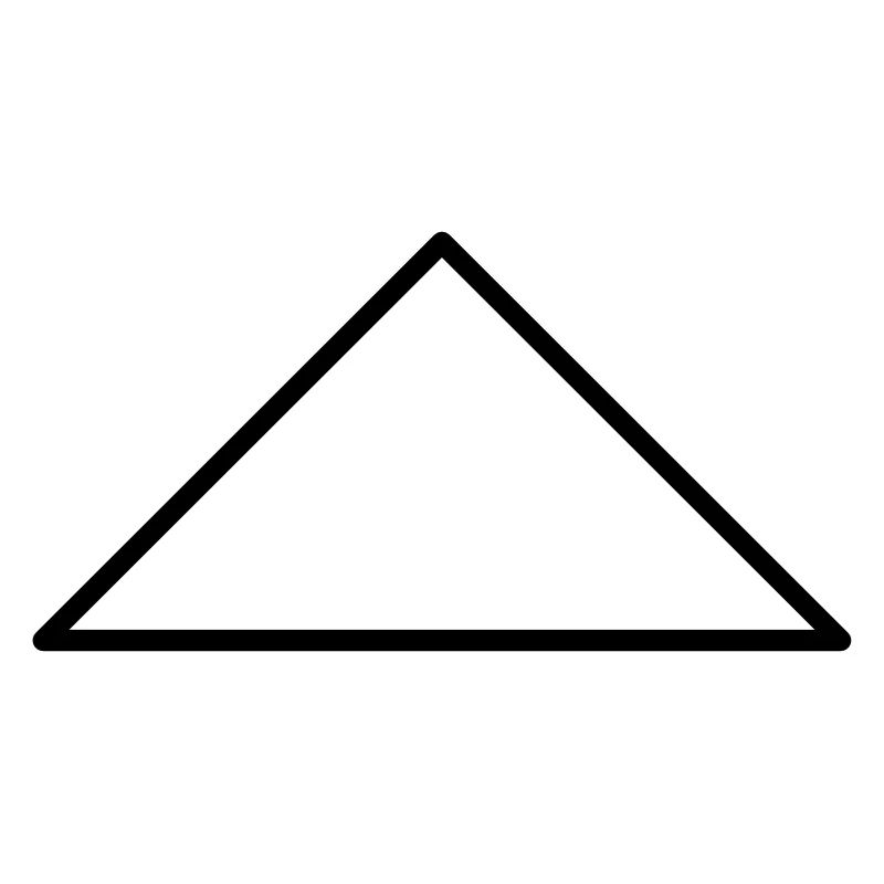 Symboles mathématiques - triangle équilatéral