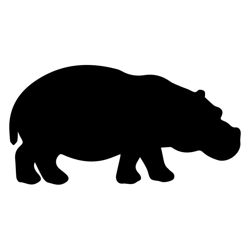 nilpferd silhouette