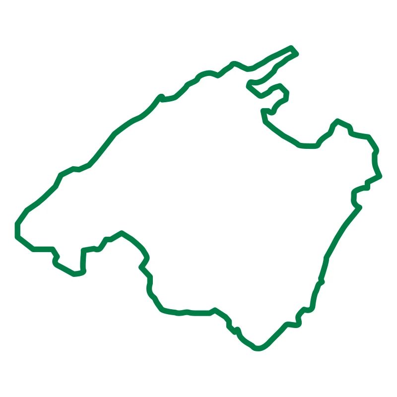 Mallorca Map Outline