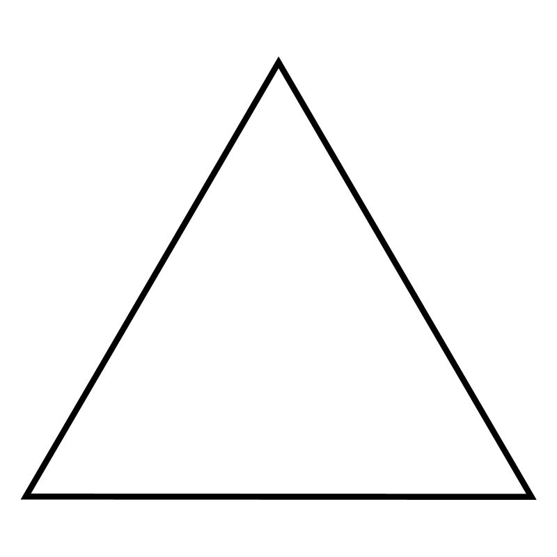 Triangle / / isocèle équilatéral / / cadre