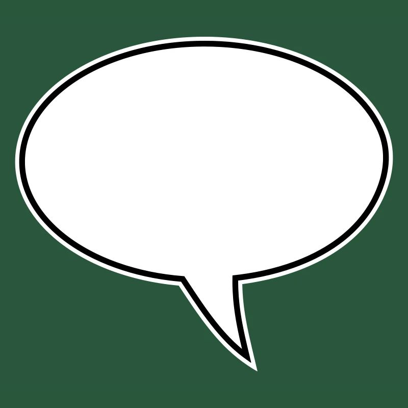 Speech bubble design right