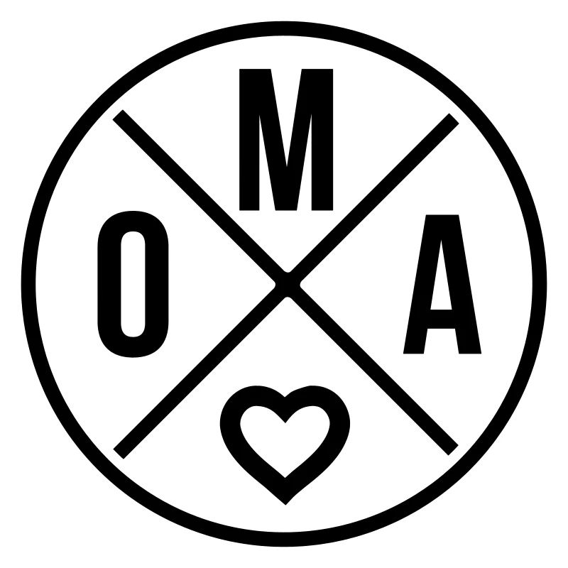 Oma mit Herz Omi Großmutter