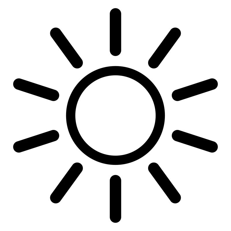 Soleil Dessin à trait forme